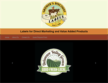 Tablet Screenshot of growersdiscountlabels.com